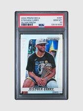 2024-25 Prizm Deca Stephen Curry MVP #287 Silver Prizm Warriors PSA 10 Gem Mint