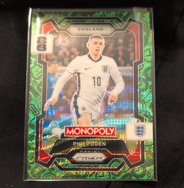 Panini 2026 Prizm Monopoly FIFA World Cup Phil Foden England #29 Green Prizm