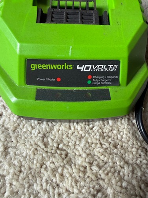 #ad GREENWORKS 40VOLT LITHUM MAX Class 2 Battery Charger Lawn Mower Chainsaw $29.99