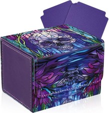 Leather Card Deck Case Compatible with MTG Cards Holds 120 Trading Cards Strong