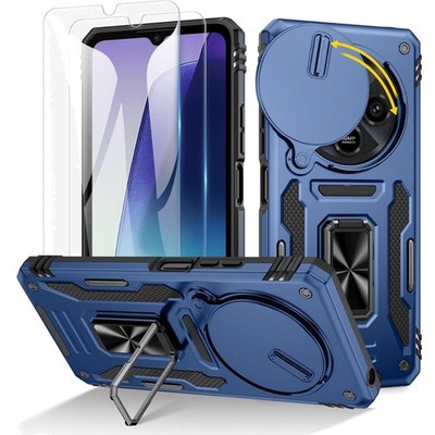 Elegante Schutzhülle Navy für Xiaomi Redmi 14C    Fallschutz