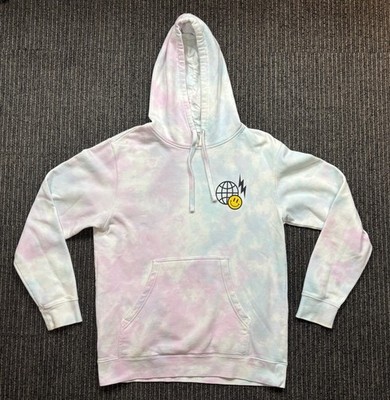 The Fittest Experience TFX World Tour Hoodie Austin Texas Tie Dye Smiley Face M