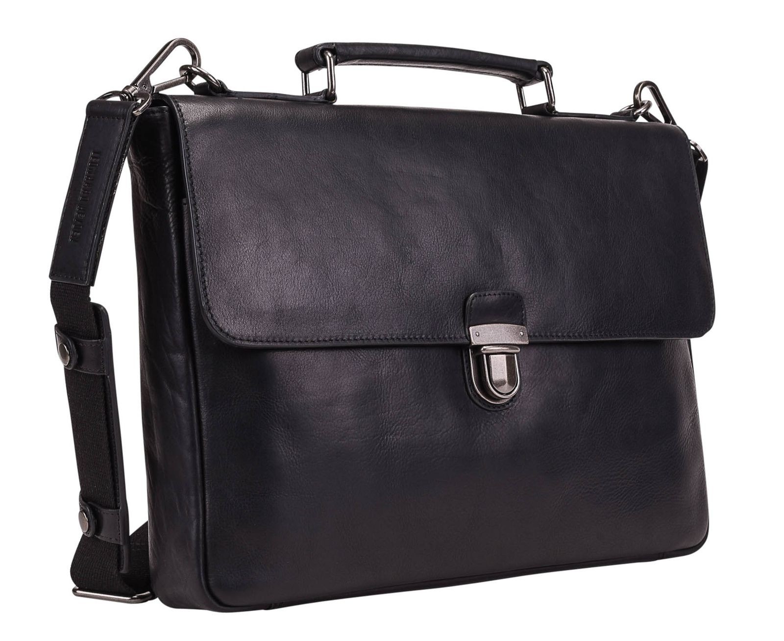 LEONHARD HEYDEN briefcase Roma Aktenmappe 1 Fach 5363 Schwarz