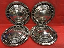 Vintage Set Of 4 1961 Ford 14" Hubcaps Starliner Fairlane Galaxie FOMOCO