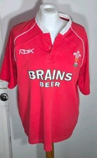 Vintage Wales Rugby Union Home Shirt 2006 Reebok Jersey Brains Beer Mens  Small