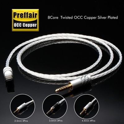 Preffair HIFI OCC USB Type C to 3.5mm 2.5mm 4.4mm Jack AUX Cable DAC Headphone
