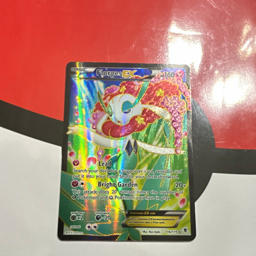 Florges EX Ultra Rare Full Art Holo 160 HP XY Phantom Forces 116/119 Eng