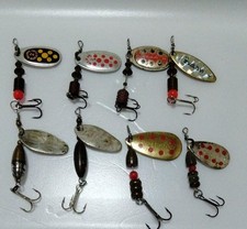 Vintage Fishing Spinner Lure with Bonus Smith Rubber Band Used Condition