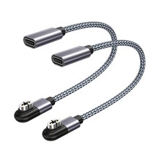 RUXELY USB C to Shokz Charging Cable Adapter 2Pack,AfterShokz Headphone Gray
