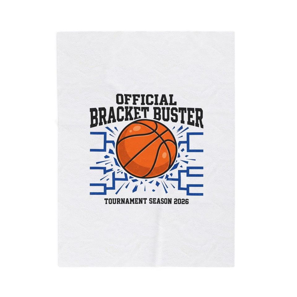 Official Bracket Buster Basketball Throw Blanket | Tournament Season ...