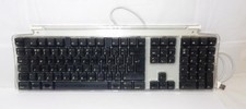 Vintage Apple Macintosh M7803 Pro Keyboard 108 Keys Black/Clear- M7696LL/A 
