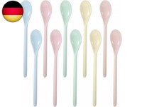 10 StüCk Bunte EierlöFfel Kunststoff, Wiederverwendbare PlastiklöFfel, An