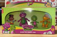 BARNEY'S WORLD Barney Hey Friends Fisher-Price Figure 4 Pack  