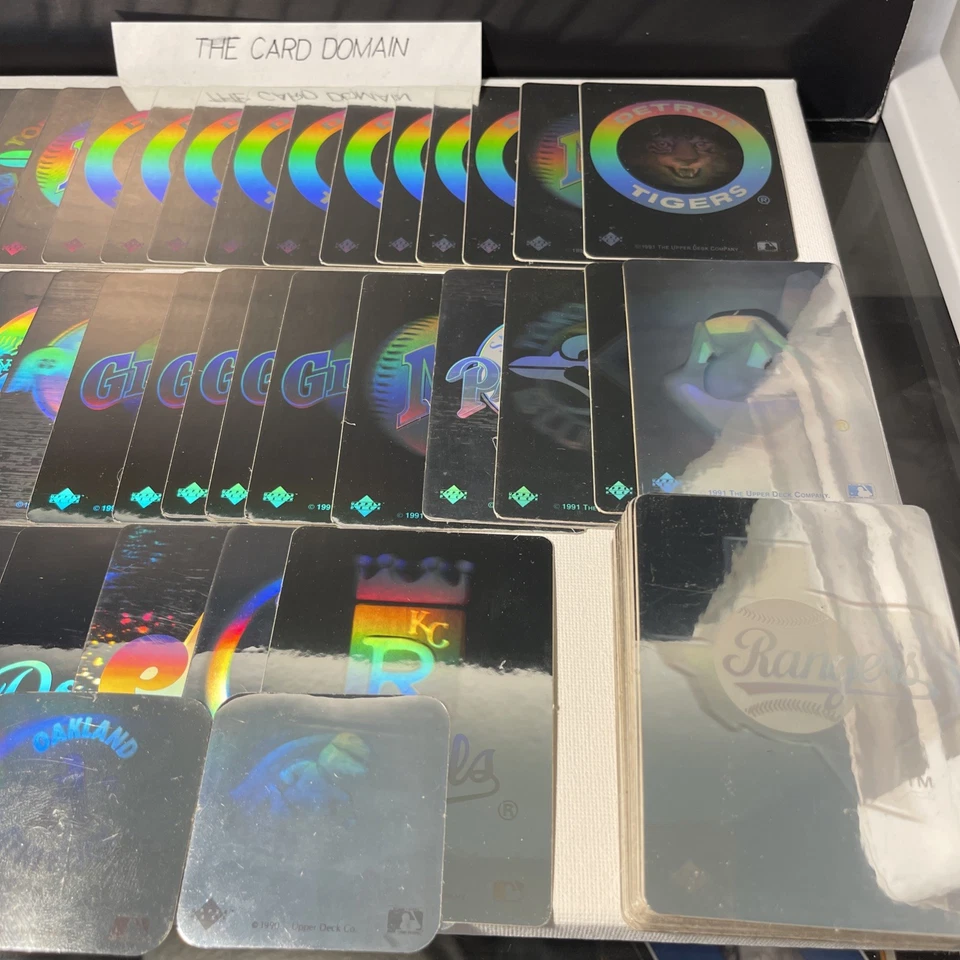 Pegatinas holográficas del equipo MLB Upper Deck 1991 (105 piezas) Foto 4 de 4
