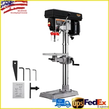 13" Benchtop Drill Press 288-3084 RPM Variable Speed Cast Iron Bench Drill Press