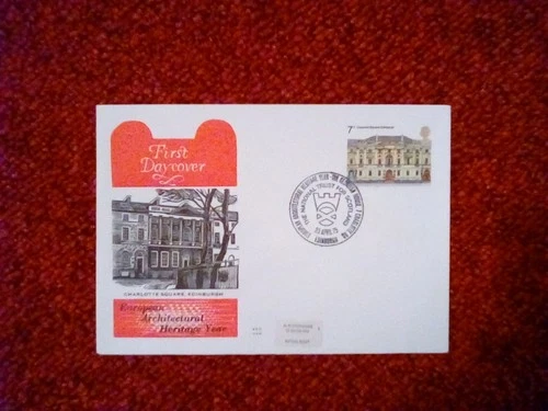 GB FDC BENHAM WOODCUT 1975 7p ARCHITECTURAL HERITAGE YEAR EDINBURGH P/M