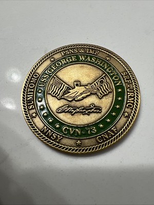 US NAVY USS George Washington CVN 73 Challenge Coin Spirit Of Freedom FY13 SRA