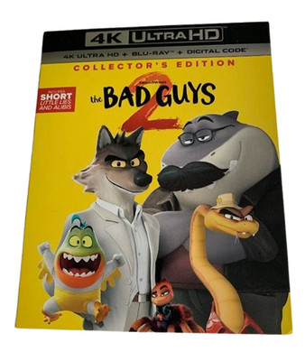 The Bad Guys 2 4K UHD Slipcover Blu-ray Collector's Edition Sam Rockwell Ramos