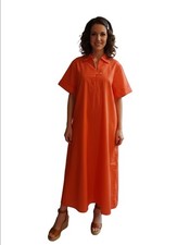 BANANA REPUBLIC WOMEN'S TAB POPLIN MIDI DRESS SIZE SMALL