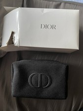 Dior Beauty Black Cosmetics Toiletry Pouch Case NEW IN BOX FAST SHIP 