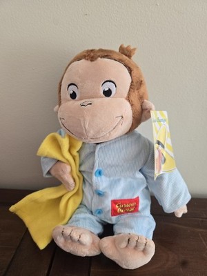 Curious George in Pajamas Monkey Plush Kids Preferred New Yellow Blanket 12'' 