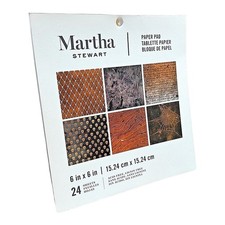 Martha Stewart Halloween Scrapbook Paper Pad   24 Sheets 12 Designs 6 6 in New