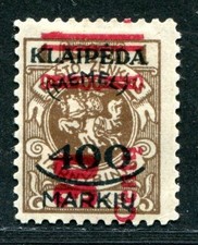 MEMEL 1923 232 * BARRA en la parte superior estadística en la parte inferior (J6379