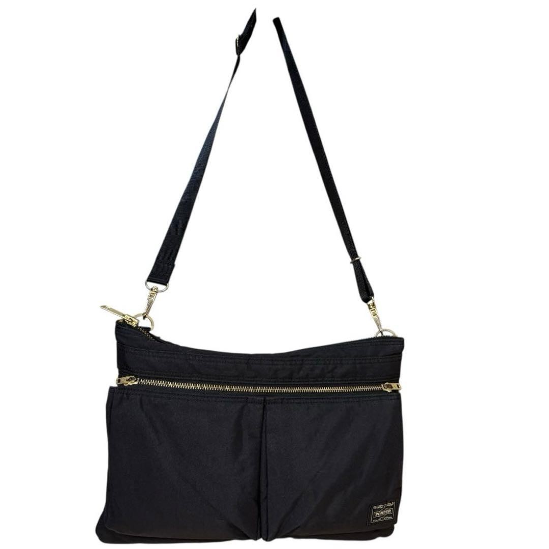 Excellent Condition PORTER DRAFT Shoulder Bag Bla… - image 9