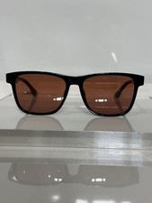 BMW BW0032 02U Black Acetate Retro Pumpkin Tint Sunglasses