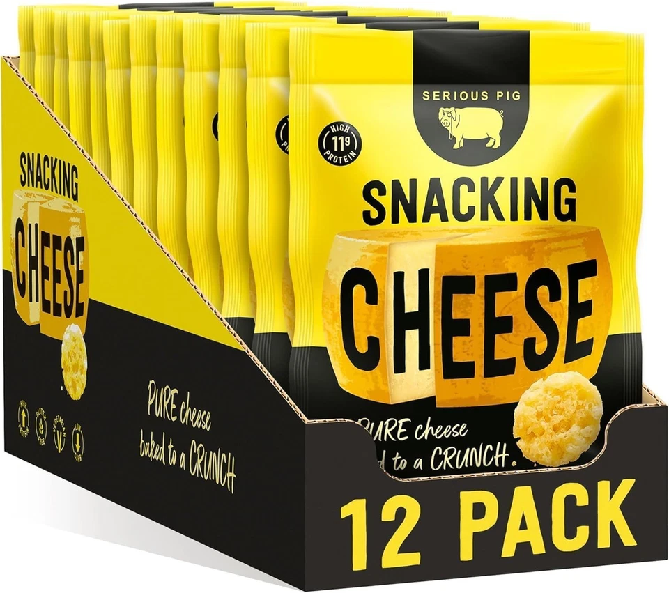 Serious Pig Snacking Cheese Classic - Pack of 12 (24g each) - Image 1 of 1