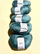 5 Skeins Classic Elite Yarns "Firefly". Color #7746, Dye Lot 59452