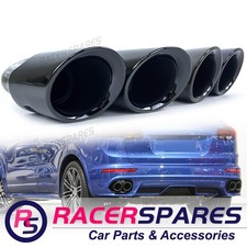 GTS Style Exhaust Tailpipe Tips for Porsche Cayenne 92A V6 2014-2017 Facelifted