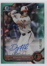 2022 Bowman Draft Chrome Pick Aqua Lava Refractor Douglas Hodo III Auto 0w27