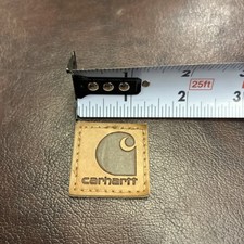    CARHARTT Rugged Patch Tag Tags Patches 1.25" Stitch On Logo Patch Brown   