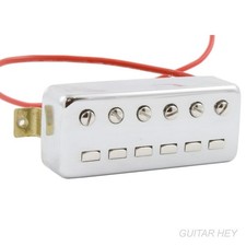 NUOVO Pickup per chitarra Hofner Style 6 corde con cover cromata, 6,4K Ohm 2 conduttori