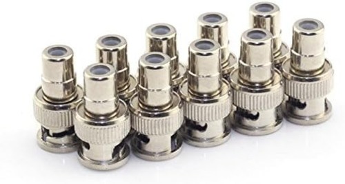 RCA Female to BNC Male Coaxial Adapters - 10 Pack for Quality Video Transfers - Picture 7 of 9