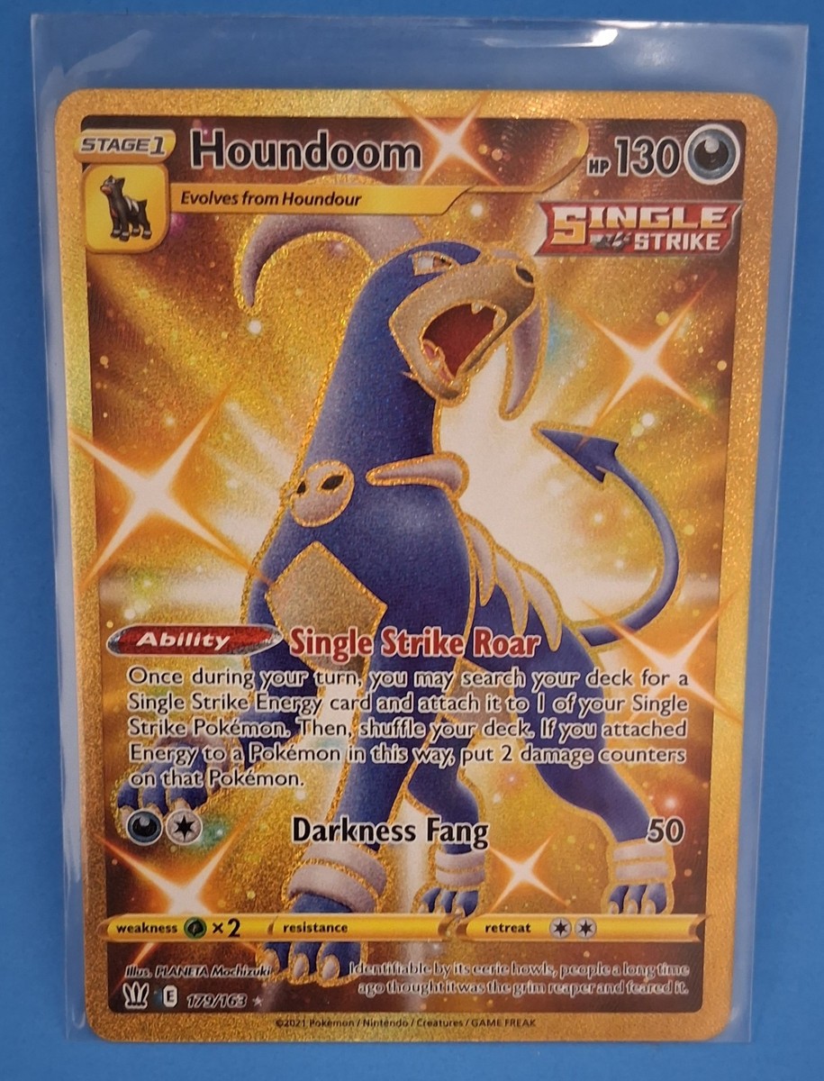Houndoom 179/163 Secret Rare Gold Battle Styles Pokemon | eBay Houndoom 179/163 Secret Rare Gold Battle Styles Pokemon | eBay