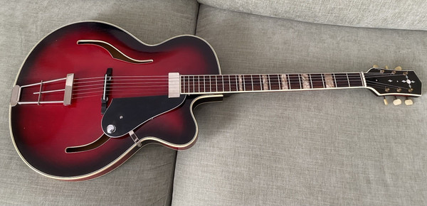 Rare Vintage Gustav Glassl Archtop Thinline Guitar Jazzgitarre