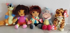 Ty Dora Explorer Beanie Babies Set of 5: SWIPER, DORA, DIEGO, BOOTS, BABY JAGUAR