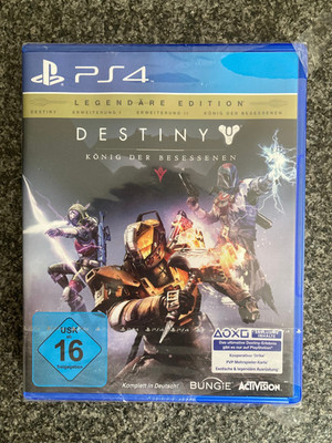Destiny König der Besessenen Legendäre Edition PS4 Codes abgelaufen Folie beschä
