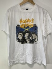 Vintage 1986🌟Hogan's Heroes original White Wrestling Graphic T-Shirt XL