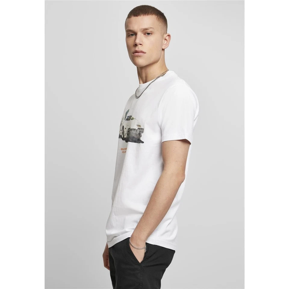 Mister Tee Weekend Loup T-Shirt Blanc Italie Supercar Course Streetpower Homme - Photo 2/4