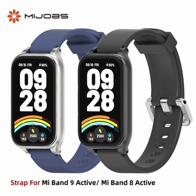 Silicone Strap for Active Band 9 8 Watchband Replacement