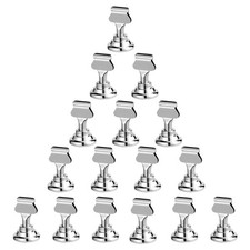 16PK Table Number Holders Place Card Holders 1.7 Inch Table Card Holders Stee...