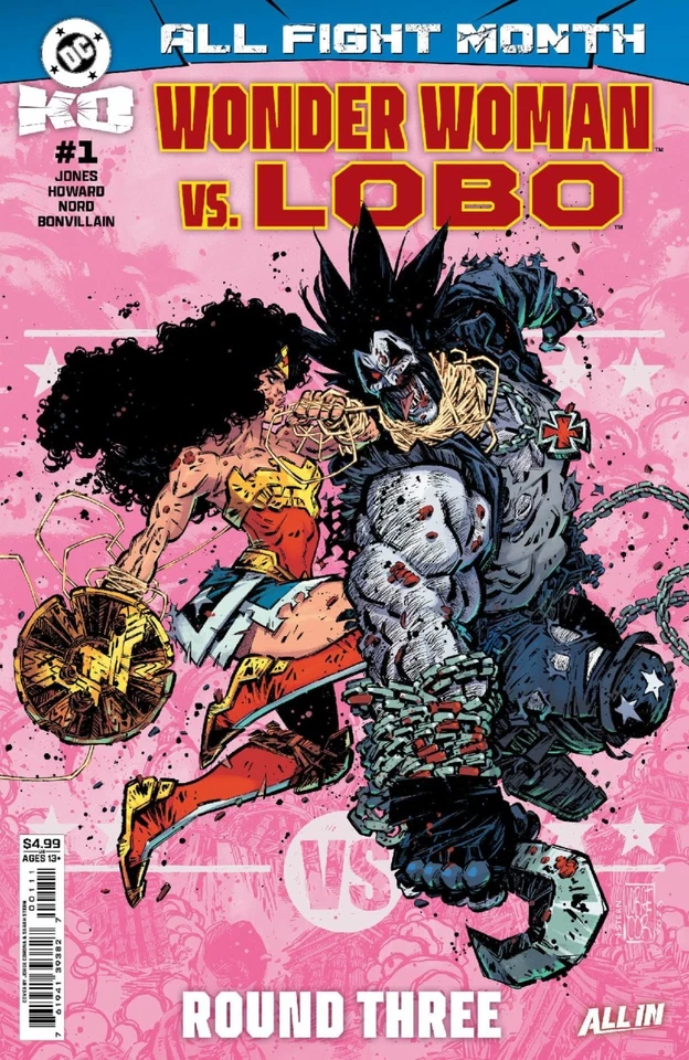 DC K.O. WONDER WOMAN VS LOBO #1 CVR A JORGE CORONA KO (10/12/2025)