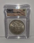 1884-O $1 Morgan Silver Dollar New Orleans ICG MS61 Flag Label (Free Shipping)