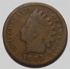 1889 Indian Head Cent Penny Antique Copper U.S.A. One Cent Coin