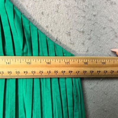 COS Womens Size 10 Green Pleated Maxi Dress w/ Adjustable Straps | eBay