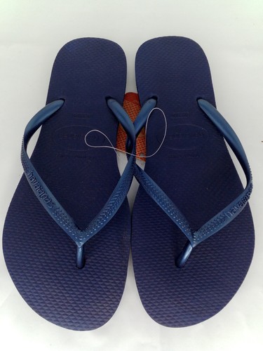 Havaianas Women's Slim Flip Flops, Blue, Size 41/42 EUR /9/10 US, BRA 39/40