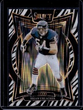 2024 Panini Select Brian Urlacher Concourse Zebra Prizm Shock #13 Bears